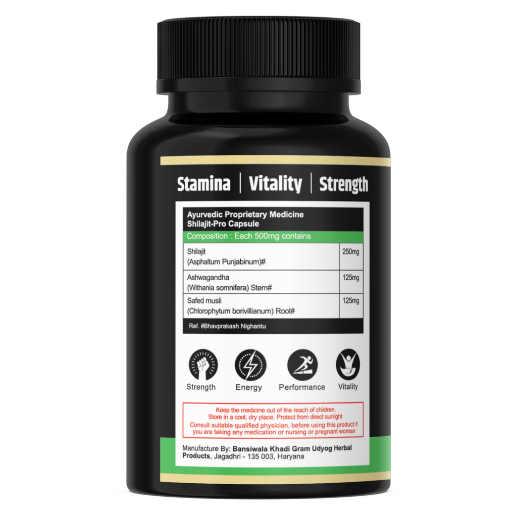 Thunder Bull PRO: Shilajit-Pro Performance Booster Capsules for Men