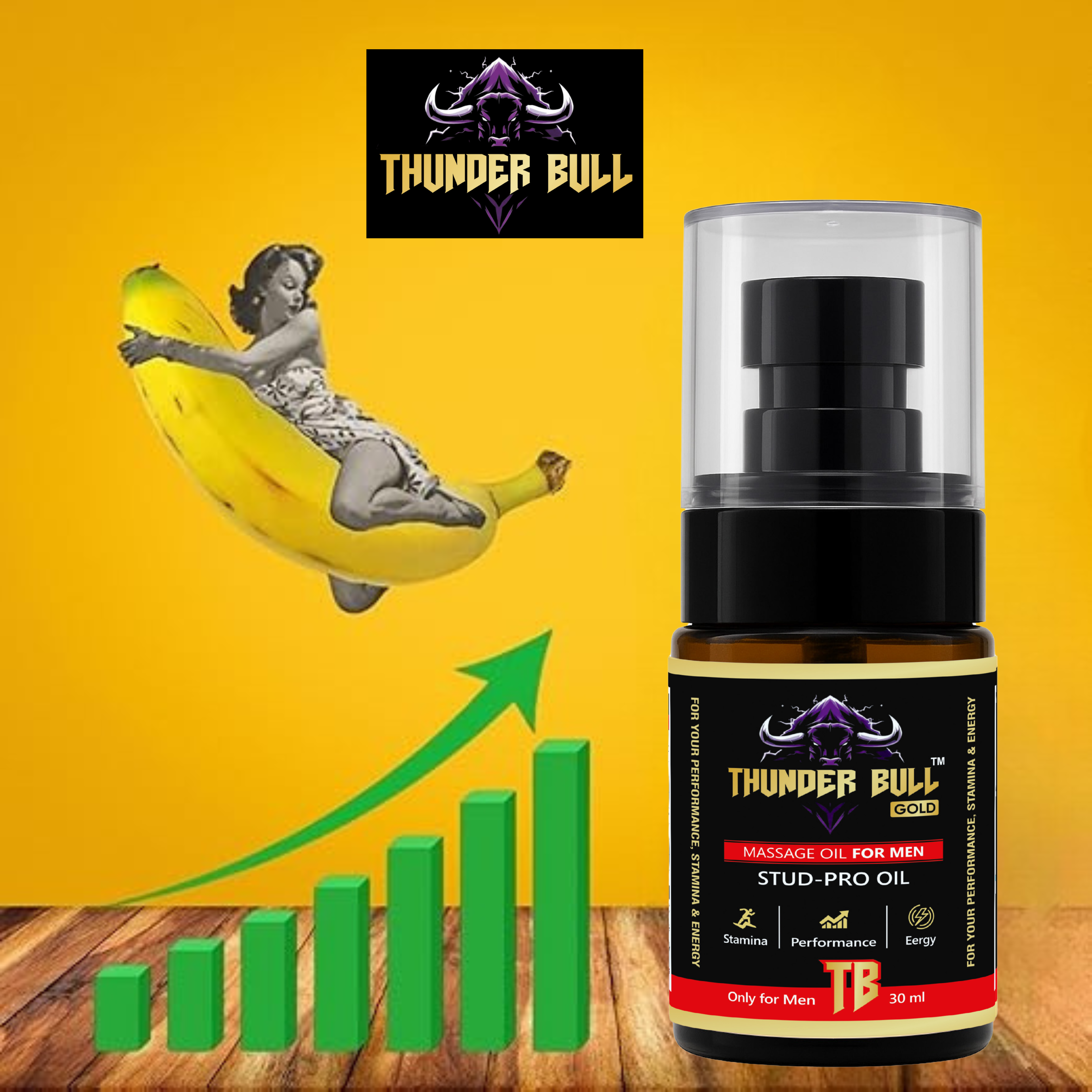 The Complete Vitality Ritual: Thunder Bull GOLD Capsule + Oil Combo