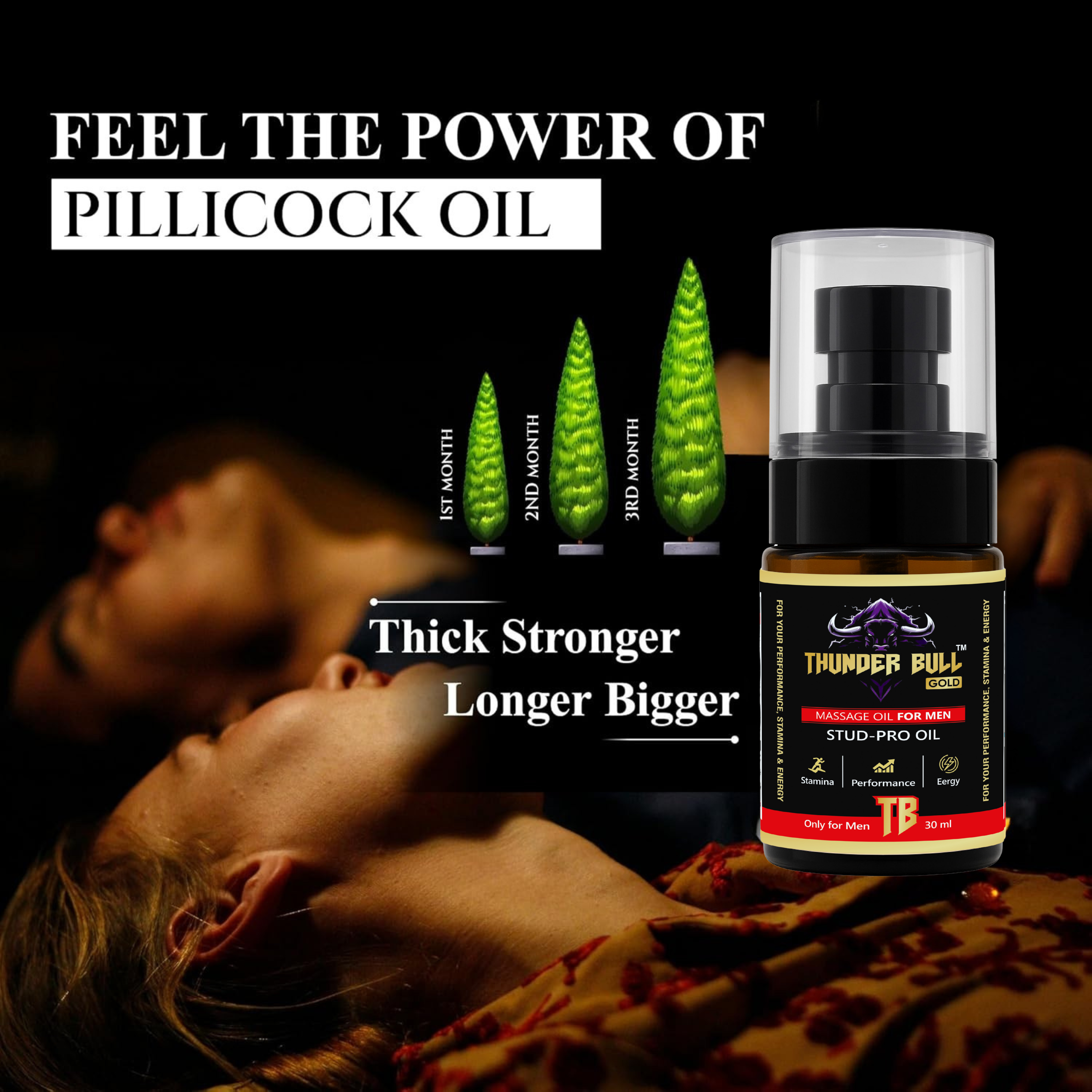 The Complete Vitality Ritual: Thunder Bull GOLD Capsule + Oil Combo