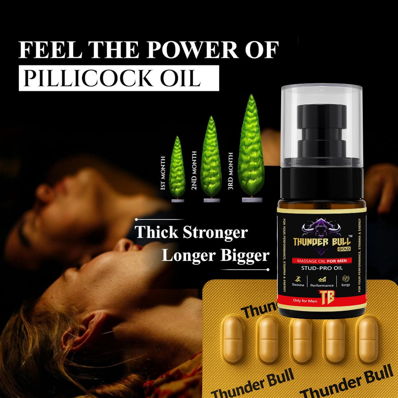 Thunder Bull "Stud-Pro" Performance Trial Combo (Oil + Capsules)