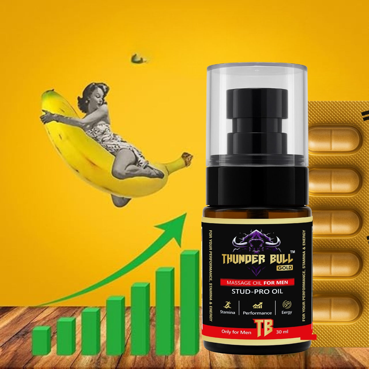 Thunder Bull "Stud-Pro" Performance Trial Combo (Oil + Capsules)